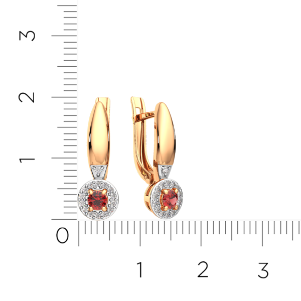 Серьги 3D30154.14K.R.ZZ Серьги 3D30154.14K.R.ZZ