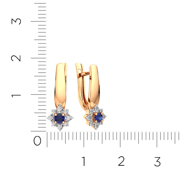 Серьги 3D10142.14K.R.ZZ Серьги 3D10142.14K.R.ZZ