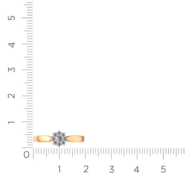 Кольцо 2D00274.14K.R.ZZ