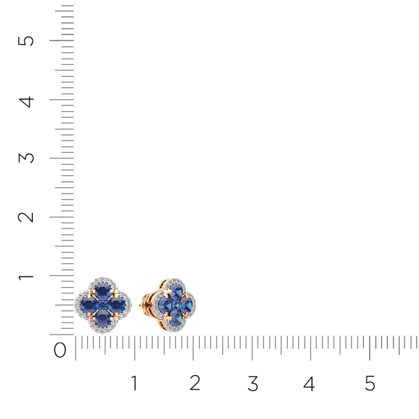 Серьги 3D1098.14K.R Серьги 3D1098.14K.R