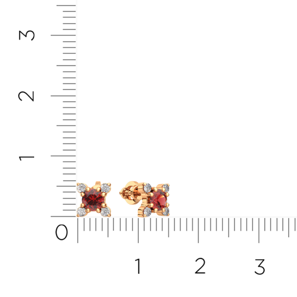 Серьги 3D30206.14K.R.ZZ Серьги 3D30206.14K.R.ZZ