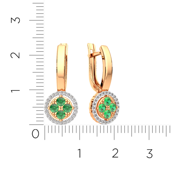 Серьги 3D20224.14K.R.ZZ