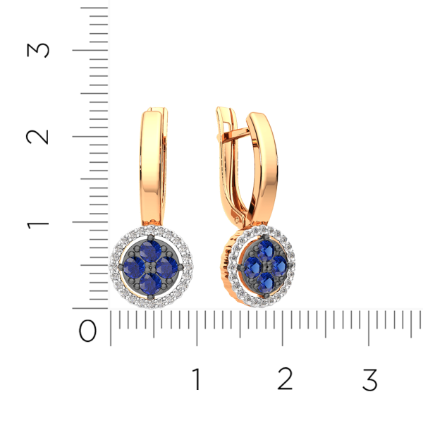 Серьги 3D10224.14K.R.ZZ Серьги 3D10224.14K.R.ZZ