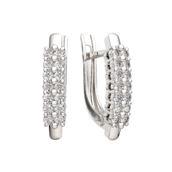 Серьги 3D00465.14K.W Серьги 3D00465.14K.W
