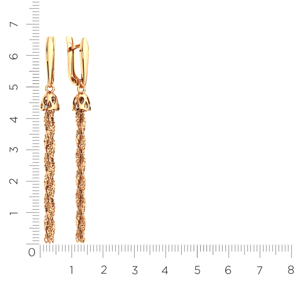 Серьги 300197/1.14K.R Серьги 300197/1.14K.R