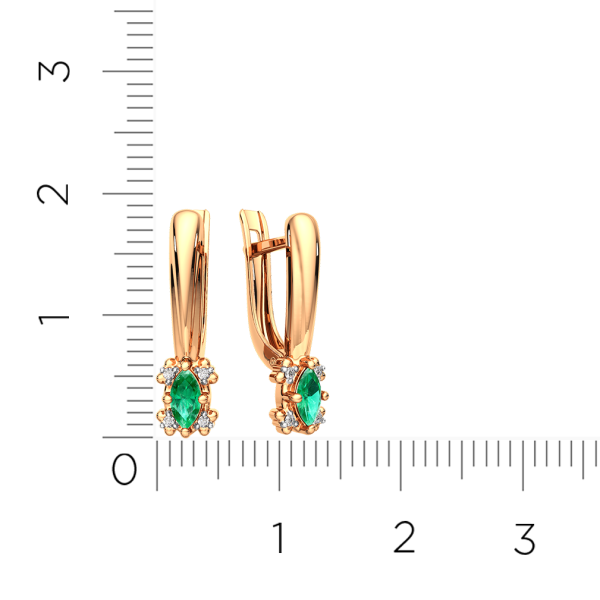 Серьги 3D2038.14K.R