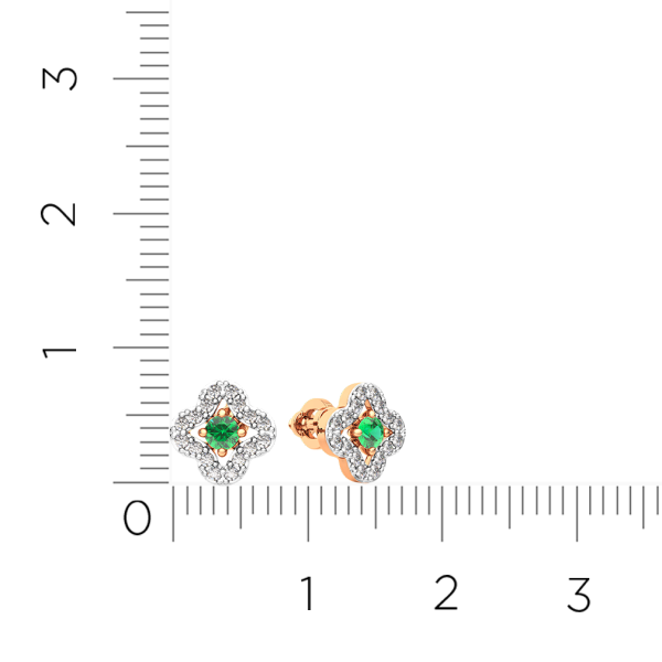 Серьги 3D2057.14K.R.ZZ Серьги 3D2057.14K.R.ZZ