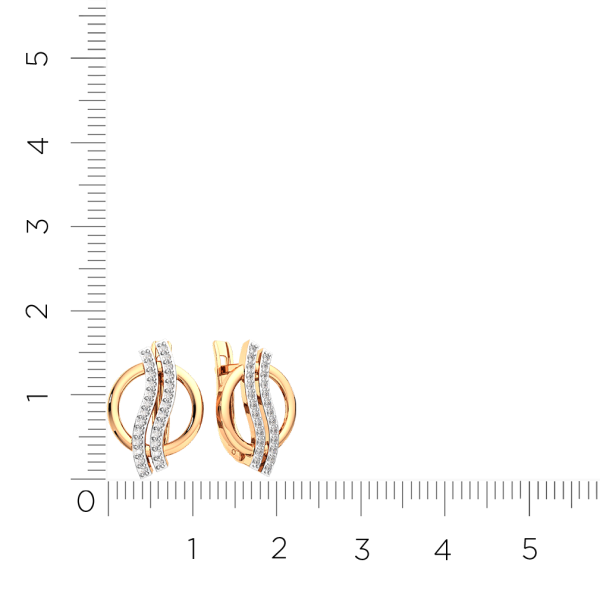 Серьги 3101523.14K.R.ZZ