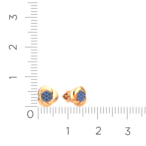 Серьги 3P1037.14K.R.ZZ