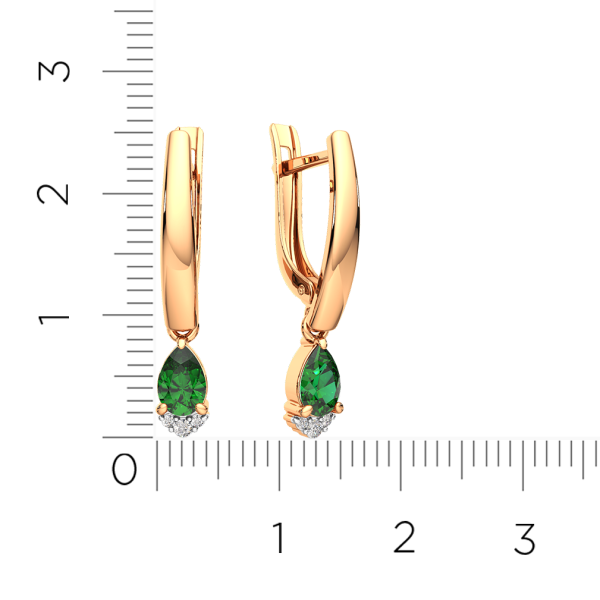 Серьги 3D20148.14K.R.ZZ Серьги 3D20148.14K.R.ZZ